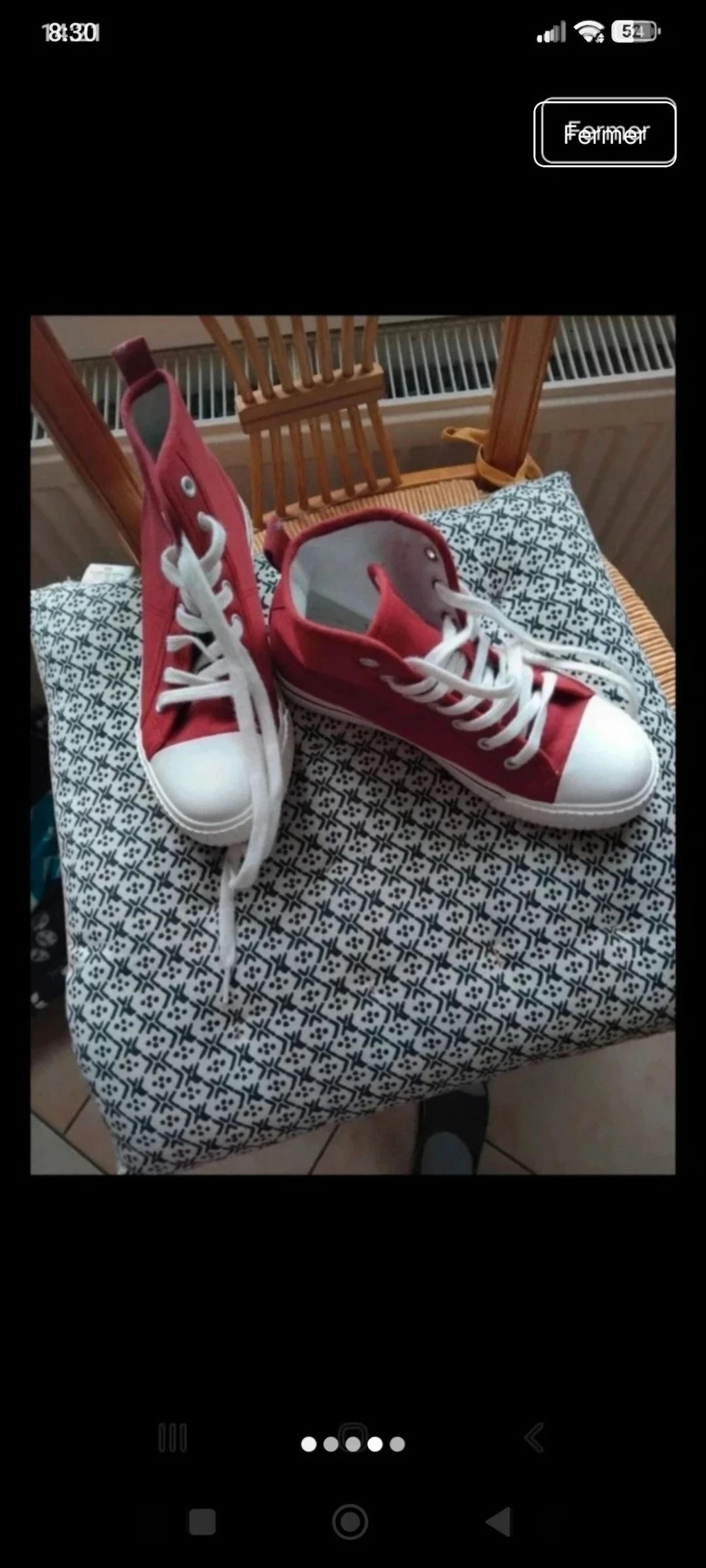 Baskets en toile montantes 